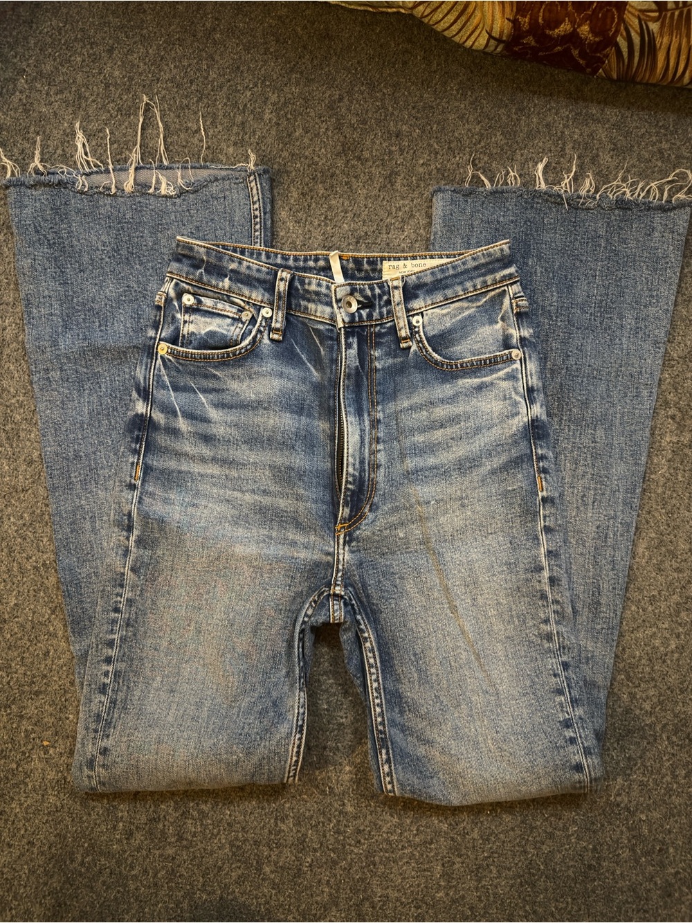 Rag & Bone Bootcut Distressed High Waist Jeans Size 25